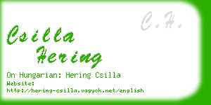 csilla hering business card